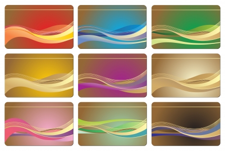 Vector business card colectionのイラスト素材