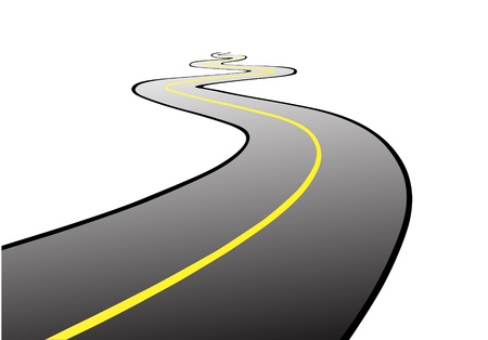 vector road のイラスト素材