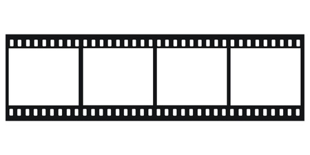 Four Film Strips  With Holes  の写真素材