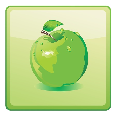 apple iconのイラスト素材
