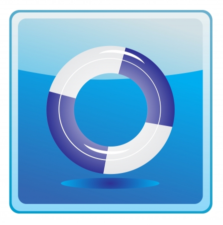 lifebuoy iconのイラスト素材