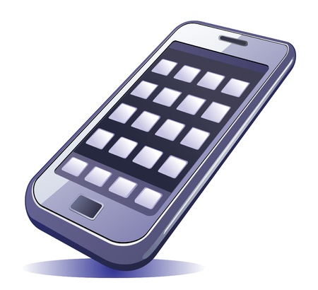 mobile phoneのイラスト素材