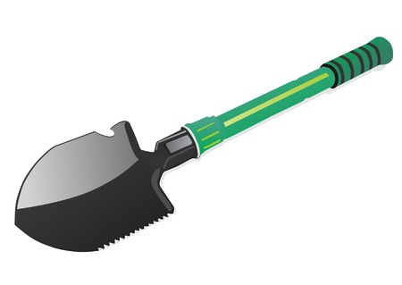 shovel ribbon のイラスト素材