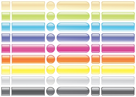 Blank web buttons  のイラスト素材