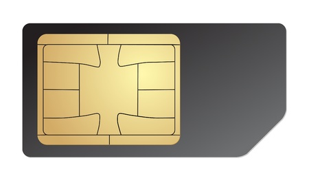 sim cardのイラスト素材