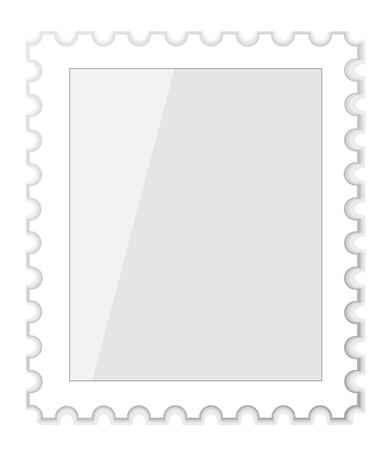 Vector set of blank postage stampsのイラスト素材