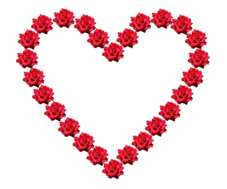 Heart of rosesの写真素材