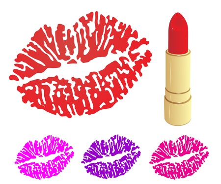 Beautiful lipstickのイラスト素材