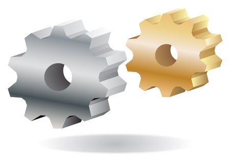 gears  icon, isolate on white backgroundのイラスト素材
