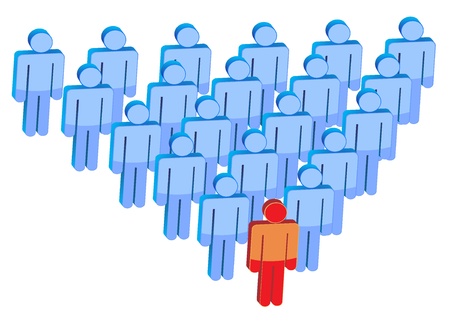 Leader of a team のイラスト素材