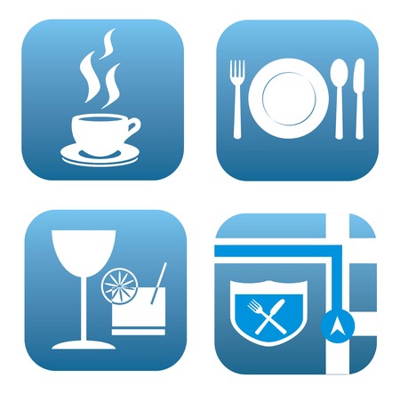 Restaurant Icons eps 10のイラスト素材