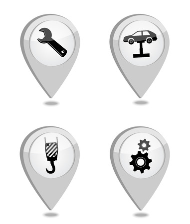 Car service repair iconのイラスト素材