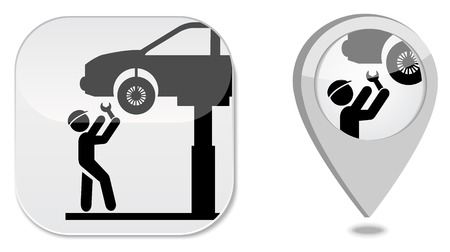 Auto serviceのイラスト素材