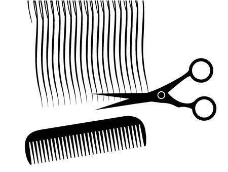 Hair Salon design のイラスト素材