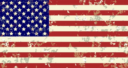 Grunge USA Flag のイラスト素材