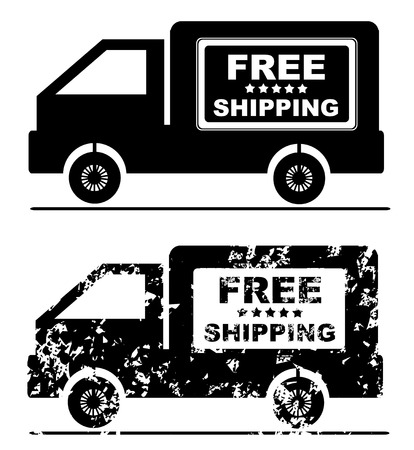 Free Shipping Retail Promotion Stamp grunge のイラスト素材