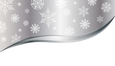 Christmas snowflakes metal background のイラスト素材