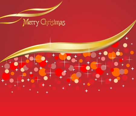 Christmas red background with snow flakes のイラスト素材