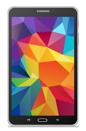 Samsung Galaxy Tab 4 7.0 LTE blackのeditorial素材