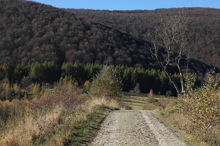 Mountains autumn landscapeの写真素材