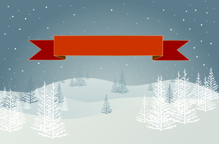 Christmas Landscape Vector eps10のイラスト素材