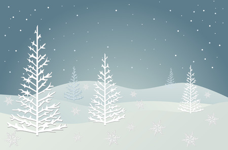 Christmas Landscape Vector eps10のイラスト素材