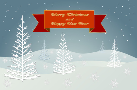 Christmas Landscape Vector eps10のイラスト素材
