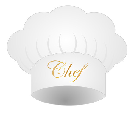 Chef hat on white background vector eps 10のイラスト素材