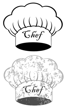 Chef hat on white background vector eps 10のイラスト素材