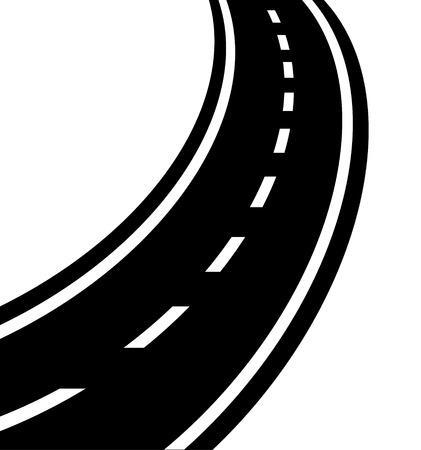 winding road vector eps 10のイラスト素材