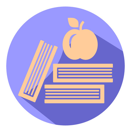 Book with apple vector eps 10のイラスト素材