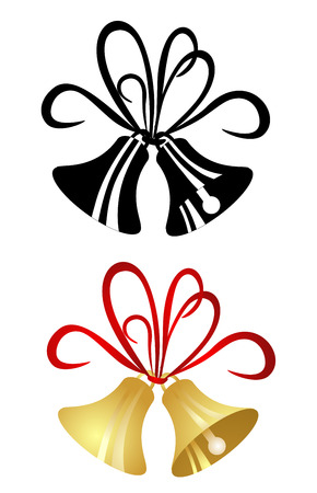 Bell for Christmas or weddingのイラスト素材