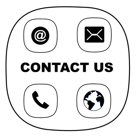 Mobile, email, messages, and internet icon vector eps 10のイラスト素材