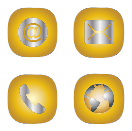 Mobile, email, messages, and internet icon vector eps 10のイラスト素材