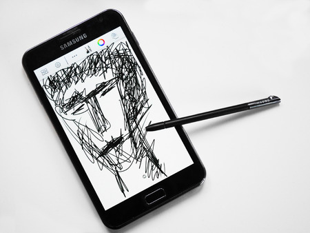Samsung Galaxy Note N7000 with pen