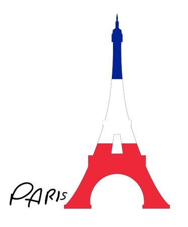 paris eiffel towerのイラスト素材