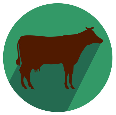 ico cow vector eps 10のイラスト素材