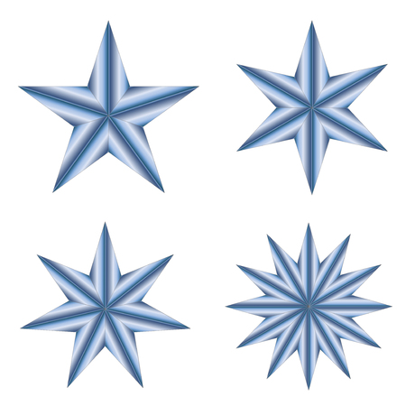 Stars on white background vector.のイラスト素材