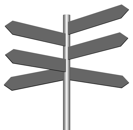 Blank road sign for business concept vector eps 10のイラスト素材