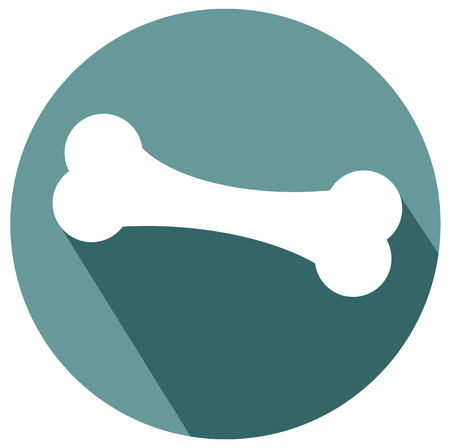 bone for dog flat design icon vector eps 10のイラスト素材