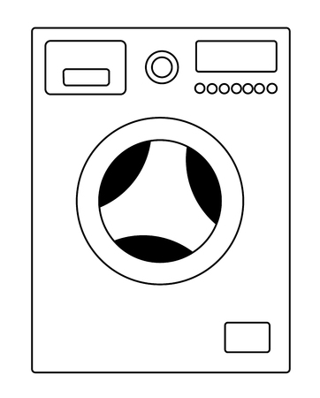 Washing machine vector eps 10のイラスト素材