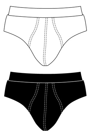 men's briefs set vector eps 10のイラスト素材