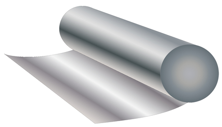 Aluminum foil vector.のイラスト素材
