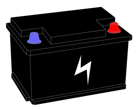 Accumulator battery power and electricity Vector illustration eps 10のイラスト素材