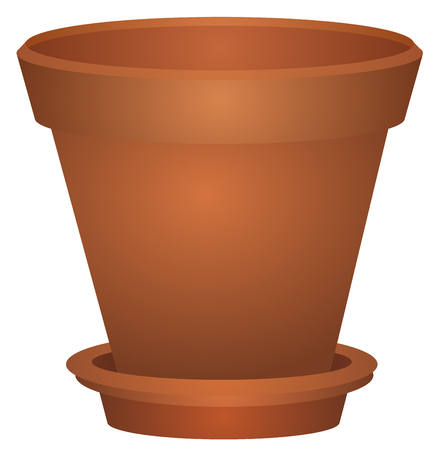 Empty Flower Pot vectorのイラスト素材