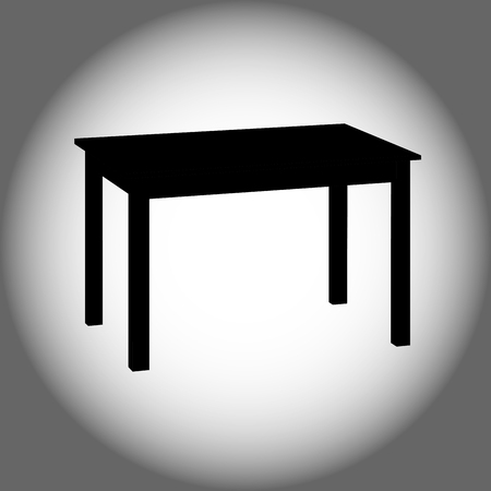 Table black icon vector eps 10のイラスト素材