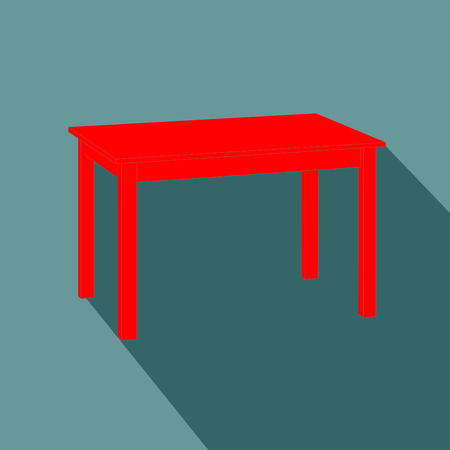 Table flat design icon vector eps 10のイラスト素材
