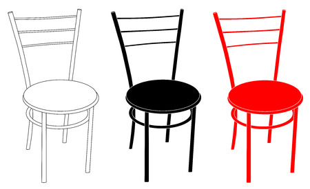 Chair set vectorのイラスト素材