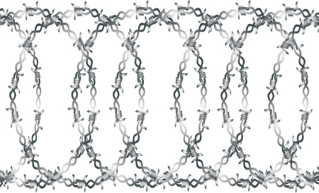 Round barbed wire icon illustration.のイラスト素材