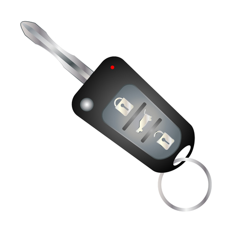 Car keys car security lock and car keys remote control alarm.のイラスト素材